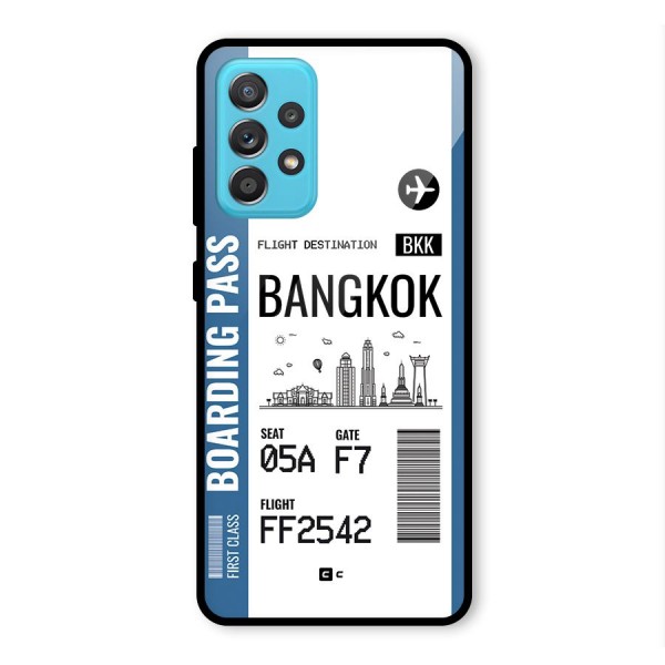 Bangkok Boarding Pass Glass Back Case for Galaxy A52