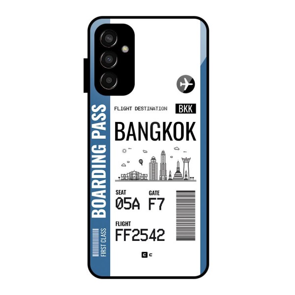 Bangkok Boarding Pass Glass Back Case for Galaxy F13