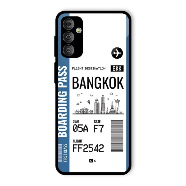 Bangkok Boarding Pass Glass Back Case for Galaxy F23