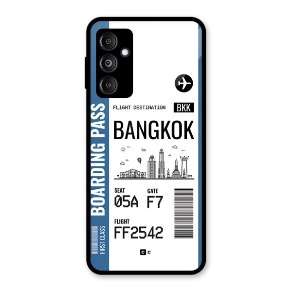 Bangkok Boarding Pass Glass Back Case for Galaxy M14 5G