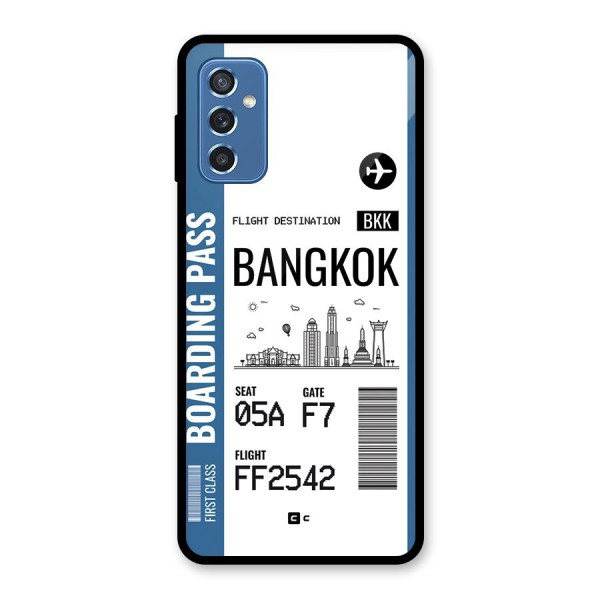 Bangkok Boarding Pass Glass Back Case for Galaxy M52 5G