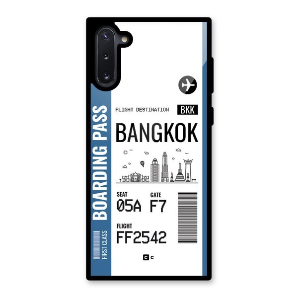 Bangkok Boarding Pass Glass Back Case for Galaxy Note 10