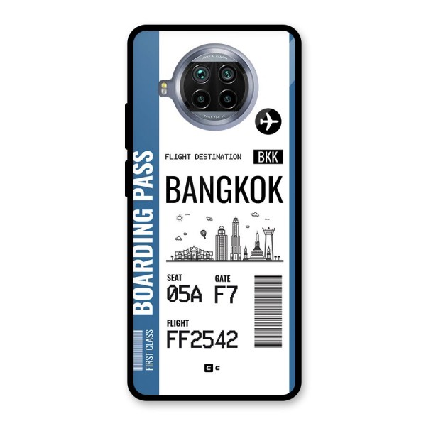 Bangkok Boarding Pass Glass Back Case for Mi 10i