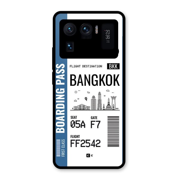 Bangkok Boarding Pass Glass Back Case for Mi 11 Ultra