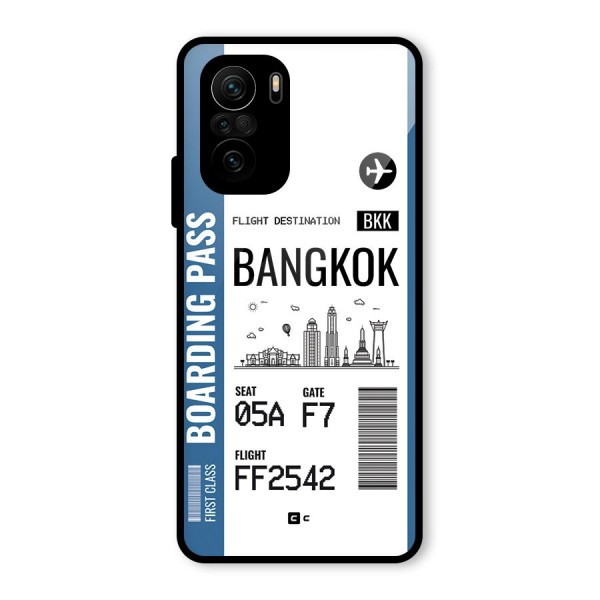 Bangkok Boarding Pass Glass Back Case for Mi 11x