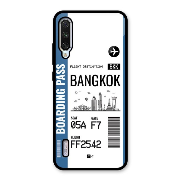 Bangkok Boarding Pass Glass Back Case for Mi A3