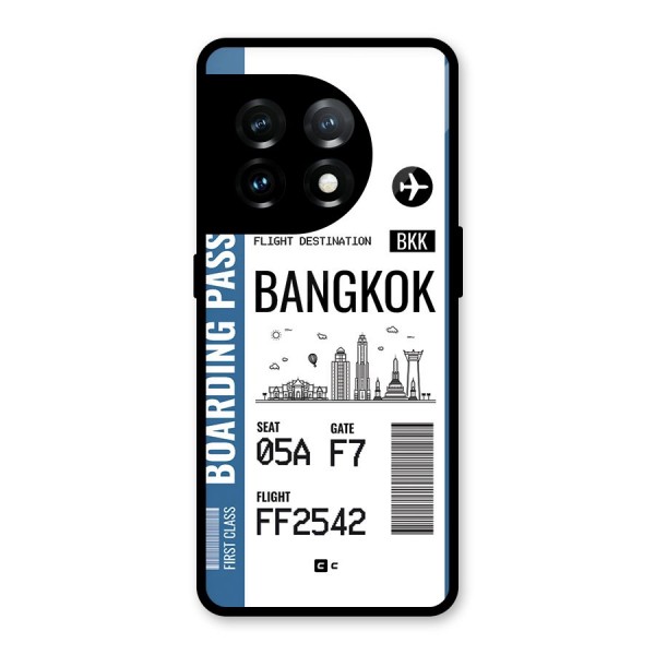 Bangkok Boarding Pass Glass Back Case for OnePlus 11