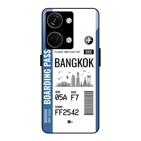Bangkok Boarding Pass Glass Back Case for Oneplus Nord 3