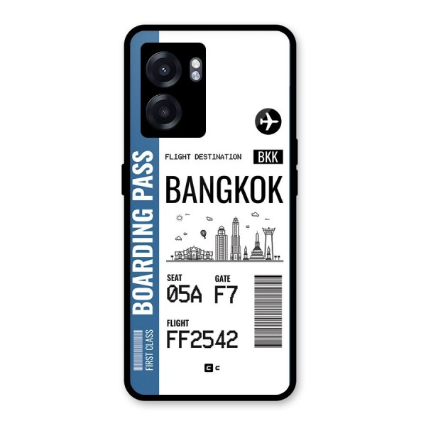 Bangkok Boarding Pass Glass Back Case for Oppo K10 (5G)