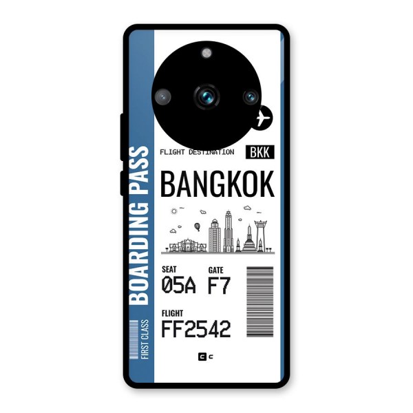 Bangkok Boarding Pass Glass Back Case for Realme 11 Pro