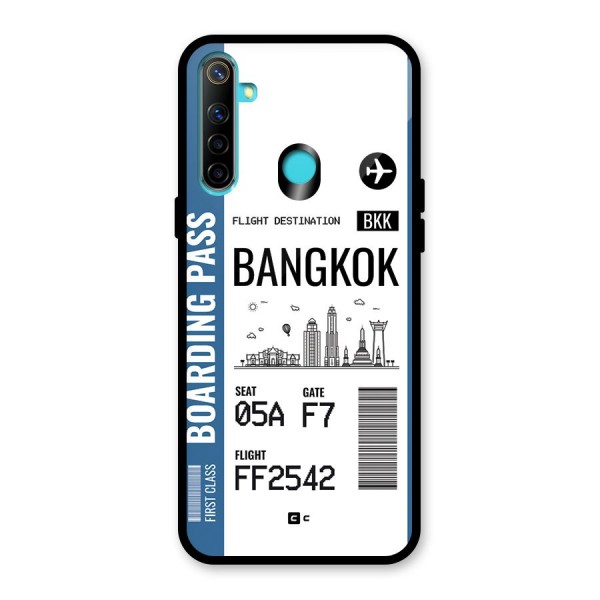 Bangkok Boarding Pass Glass Back Case for Realme 5