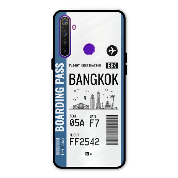 Bangkok Boarding Pass Glass Back Case for Realme 5s