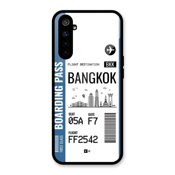 Bangkok Boarding Pass Glass Back Case for Realme 6