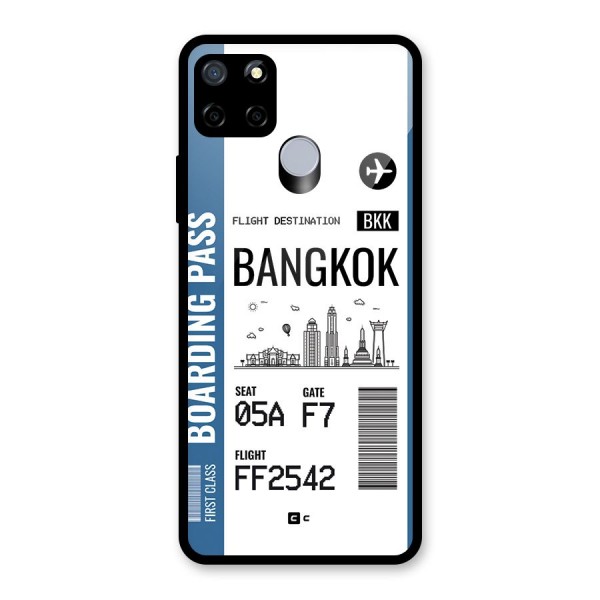 Bangkok Boarding Pass Glass Back Case for Realme C15