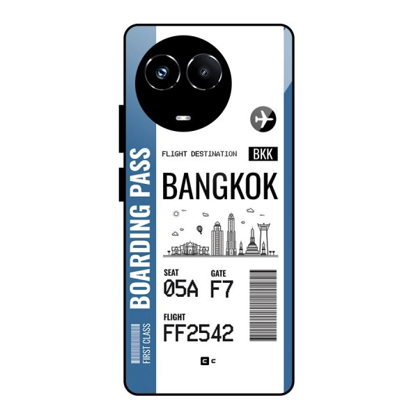 Bangkok Boarding Pass Glass Back Case for Realme Narzo 60X