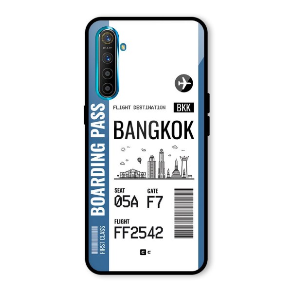 Bangkok Boarding Pass Glass Back Case for Realme X2