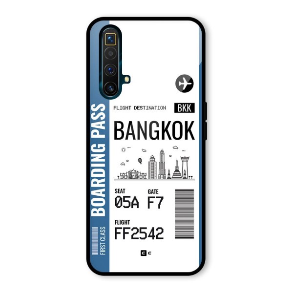 Bangkok Boarding Pass Glass Back Case for Realme X3 SuperZoom