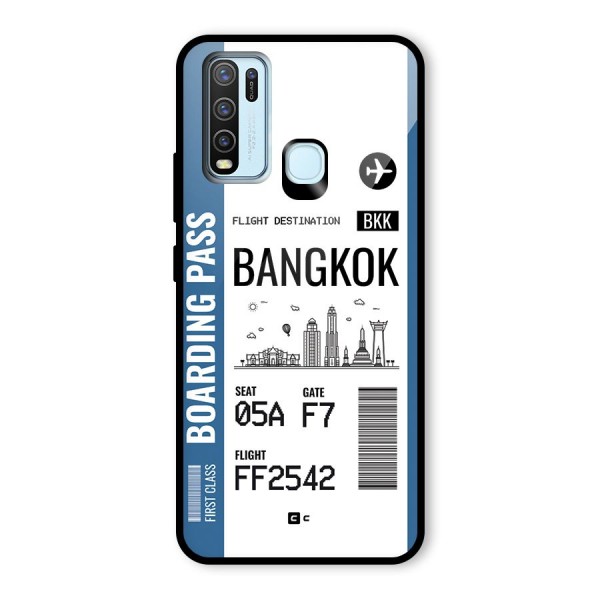 Bangkok Boarding Pass Glass Back Case for Vivo Y50