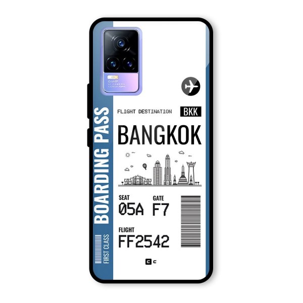 Bangkok Boarding Pass Glass Back Case for Vivo Y73