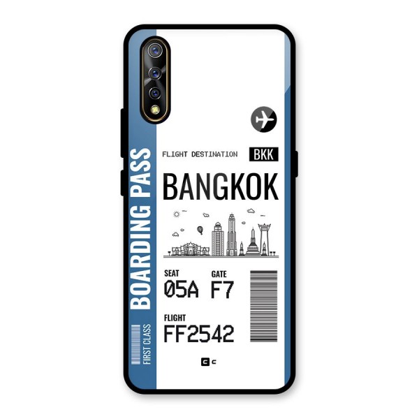 Bangkok Boarding Pass Glass Back Case for Vivo Z1x