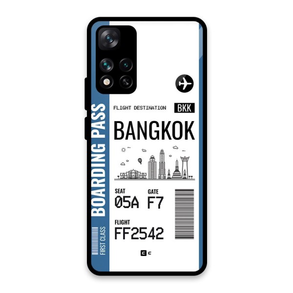 Bangkok Boarding Pass Glass Back Case for Xiaomi 11i 5G