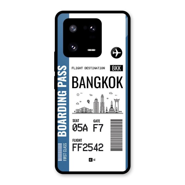 Bangkok Boarding Pass Glass Back Case for Xiaomi 13 Pro