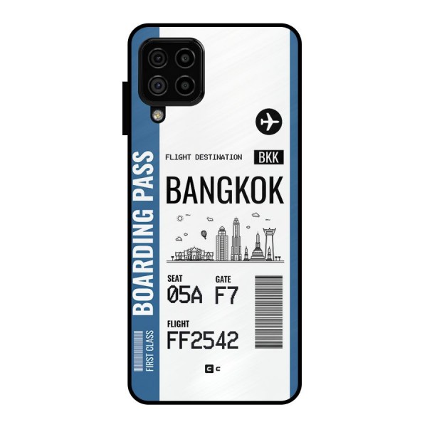 Bangkok Boarding Pass Metal Back Case for Galaxy A22 4G