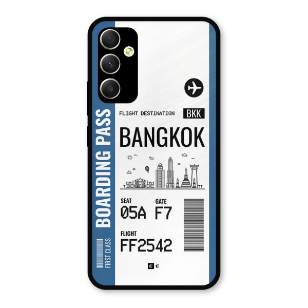 Bangkok Boarding Pass Metal Back Case for Galaxy A34