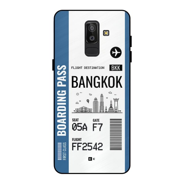 Bangkok Boarding Pass Metal Back Case for Galaxy J8