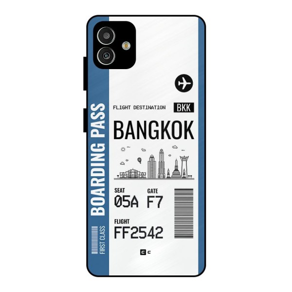 Bangkok Boarding Pass Metal Back Case for Galaxy M13 5G