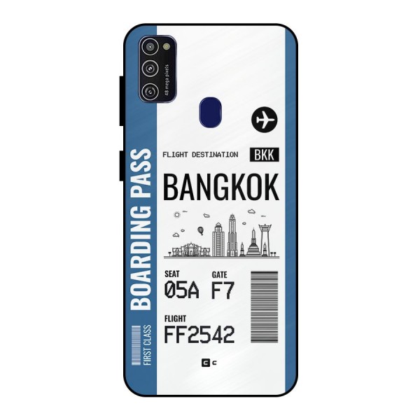 Bangkok Boarding Pass Metal Back Case for Galaxy M21