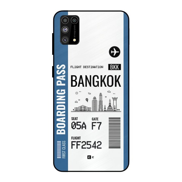 Bangkok Boarding Pass Metal Back Case for Galaxy M31