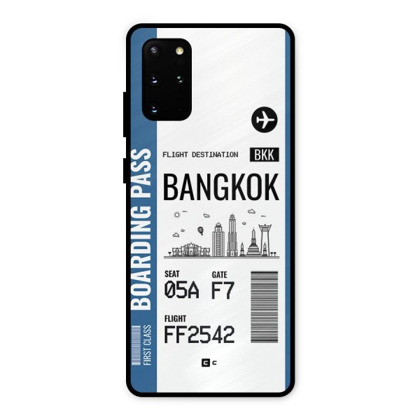 Bangkok Boarding Pass Metal Back Case for Galaxy S20 Plus