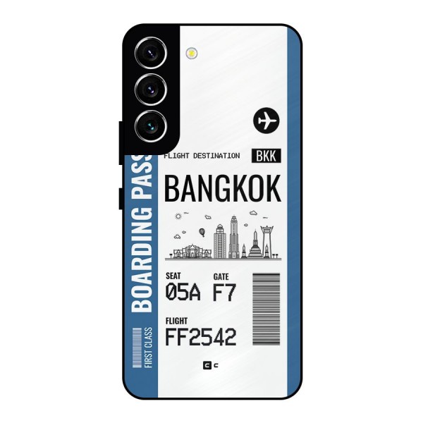 Bangkok Boarding Pass Metal Back Case for Galaxy S22 5G