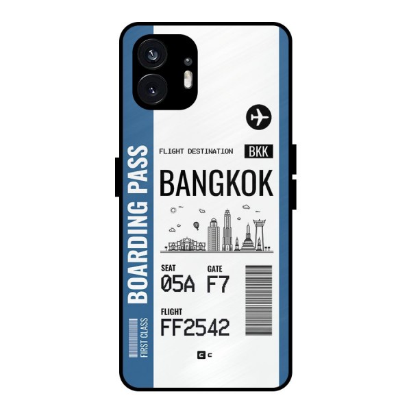 Bangkok Boarding Pass Metal Back Case for Nothing Phone 2