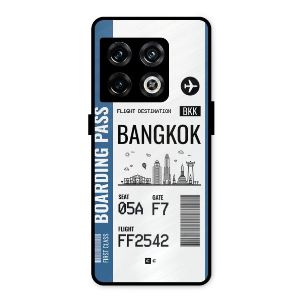 Bangkok Boarding Pass Metal Back Case for OnePlus 10 Pro 5G
