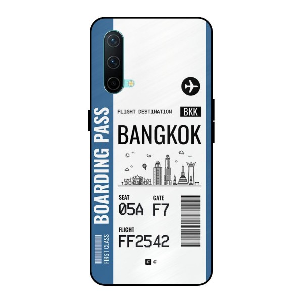 Bangkok Boarding Pass Metal Back Case for OnePlus Nord CE 5G