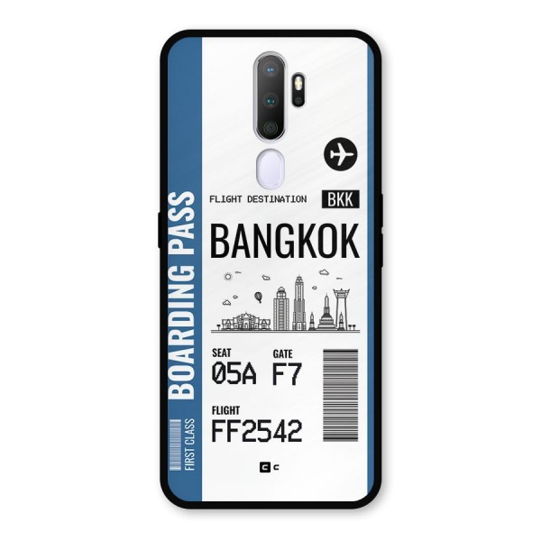 Bangkok Boarding Pass Metal Back Case for Oppo A9 (2020)