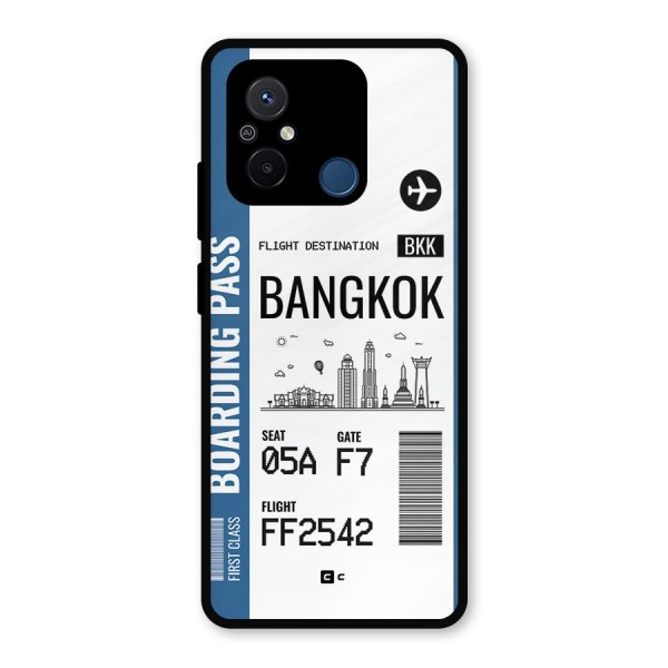 Bangkok Boarding Pass Metal Back Case for Poco C55