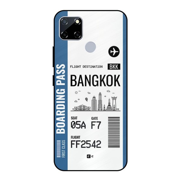 Bangkok Boarding Pass Metal Back Case for Realme Narzo 20