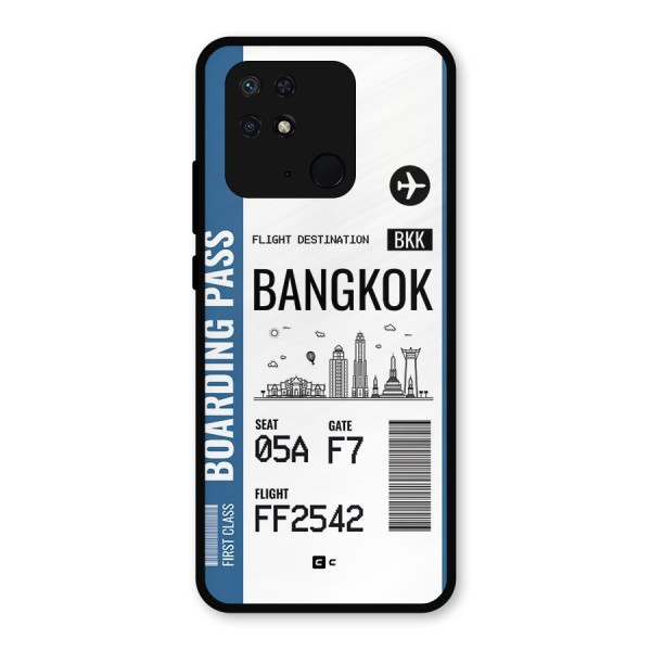 Bangkok Boarding Pass Metal Back Case for Redmi 10