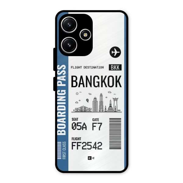 Bangkok Boarding Pass Metal Back Case for Redmi 12 5G