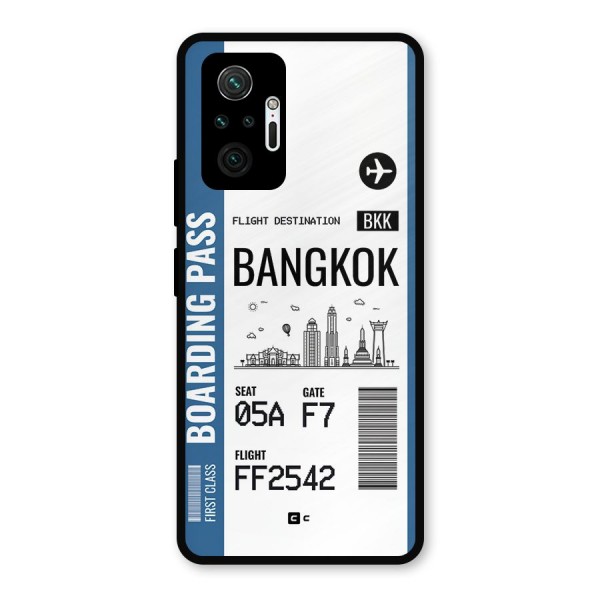 Bangkok Boarding Pass Metal Back Case for Redmi Note 10 Pro