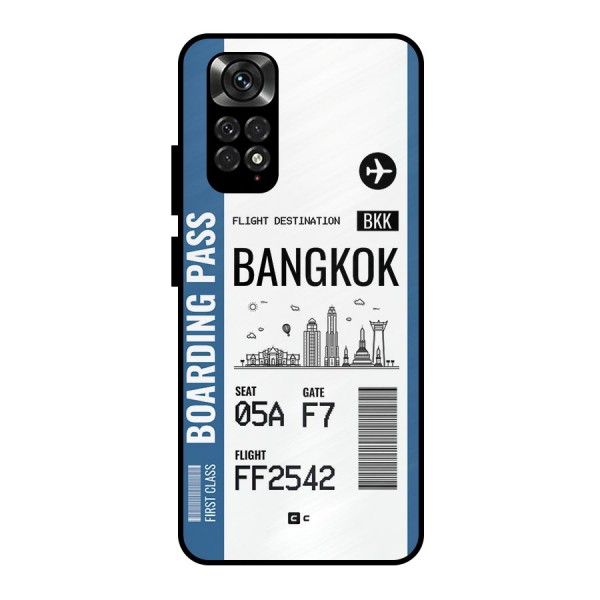 Bangkok Boarding Pass Metal Back Case for Redmi Note 11 Pro