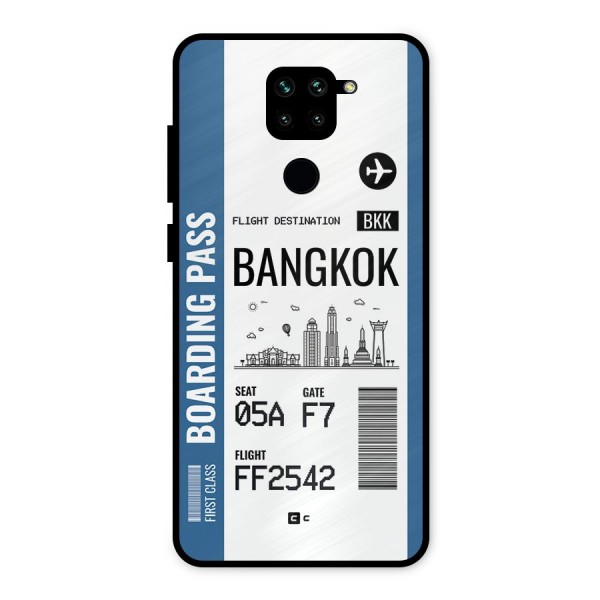 Bangkok Boarding Pass Metal Back Case for Redmi Note 9