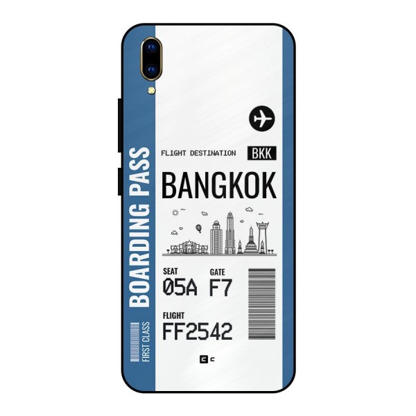 Bangkok Boarding Pass Metal Back Case for Vivo V11 Pro