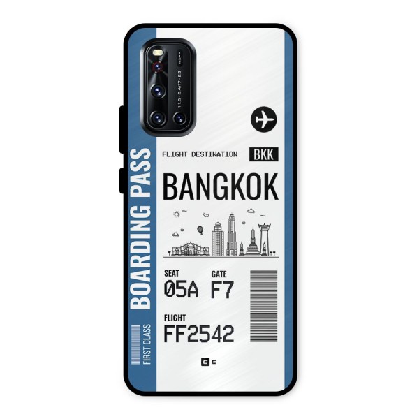 Bangkok Boarding Pass Metal Back Case for Vivo V19