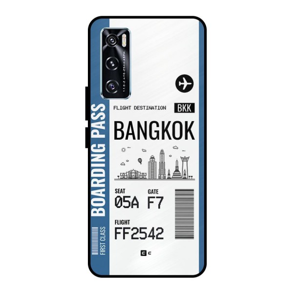 Bangkok Boarding Pass Metal Back Case for Vivo V20 SE