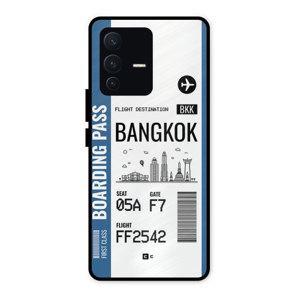 Bangkok Boarding Pass Metal Back Case for Vivo V23 5G