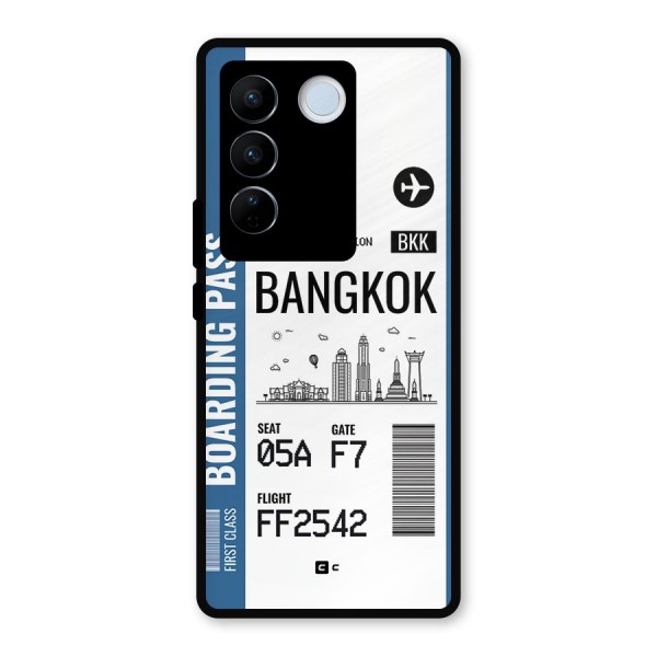 Bangkok Boarding Pass Metal Back Case for Vivo V27 Pro